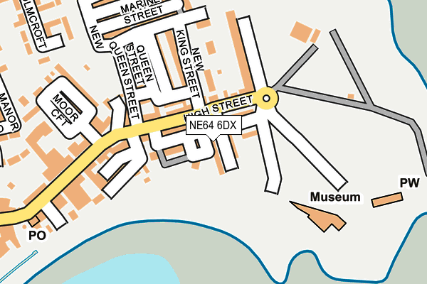 NE64 6DX map - OS OpenMap – Local (Ordnance Survey)