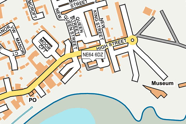 NE64 6DZ map - OS OpenMap – Local (Ordnance Survey)