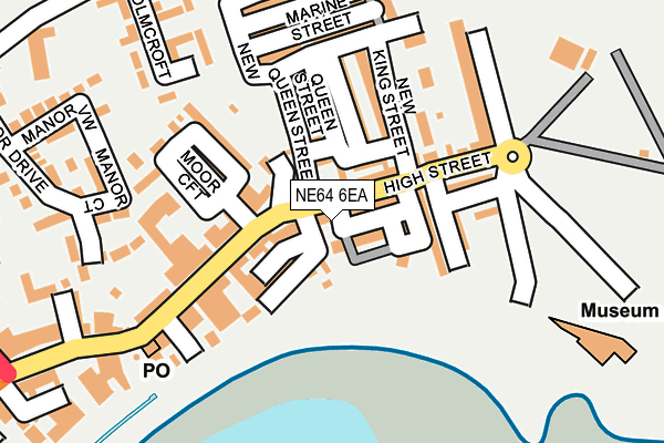 NE64 6EA map - OS OpenMap – Local (Ordnance Survey)