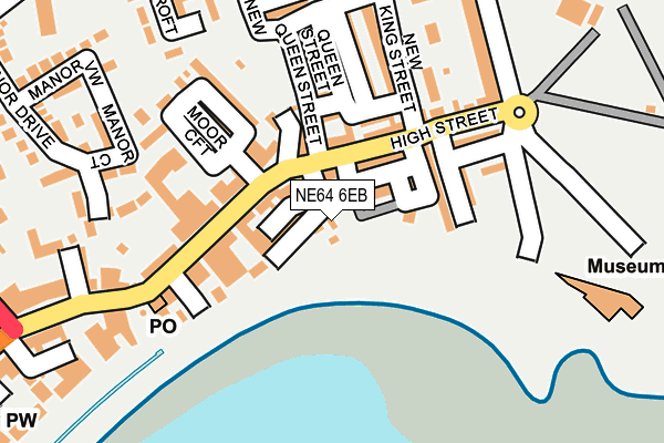 NE64 6EB map - OS OpenMap – Local (Ordnance Survey)