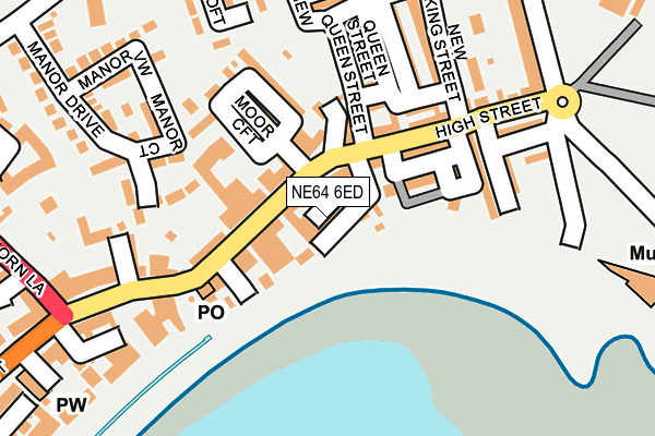 NE64 6ED map - OS OpenMap – Local (Ordnance Survey)