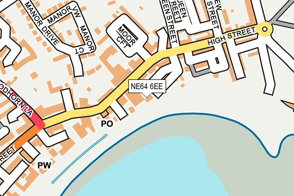 NE64 6EE map - OS OpenMap – Local (Ordnance Survey)