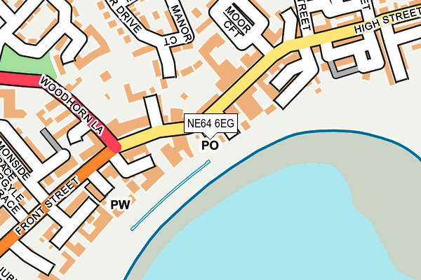 NE64 6EG map - OS OpenMap – Local (Ordnance Survey)