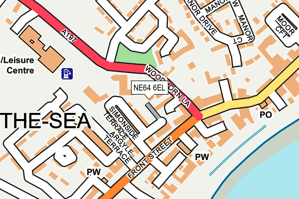 NE64 6EL map - OS OpenMap – Local (Ordnance Survey)