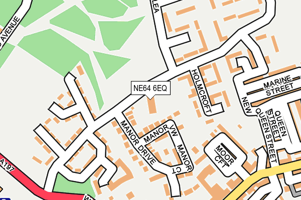 NE64 6EQ map - OS OpenMap – Local (Ordnance Survey)