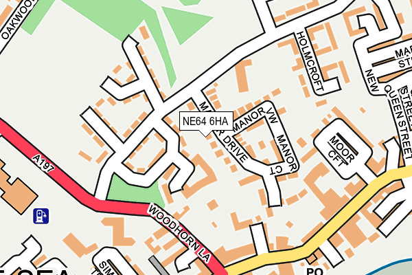 NE64 6HA map - OS OpenMap – Local (Ordnance Survey)