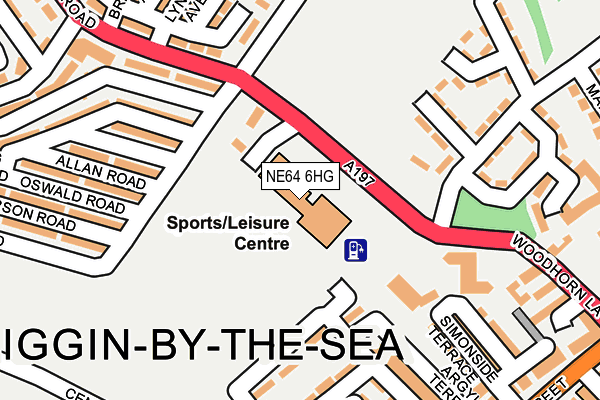 NE64 6HG map - OS OpenMap – Local (Ordnance Survey)