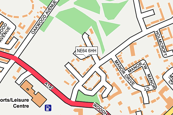 NE64 6HH map - OS OpenMap – Local (Ordnance Survey)