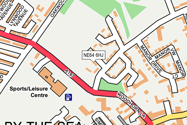 NE64 6HJ map - OS OpenMap – Local (Ordnance Survey)