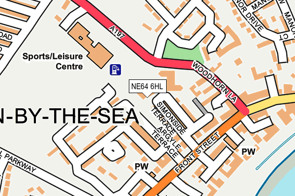 NE64 6HL map - OS OpenMap – Local (Ordnance Survey)