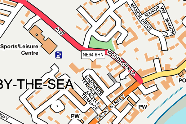 NE64 6HN map - OS OpenMap – Local (Ordnance Survey)