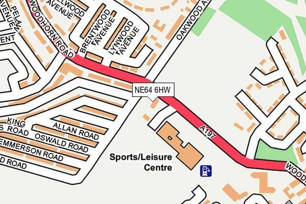 NE64 6HW map - OS OpenMap – Local (Ordnance Survey)