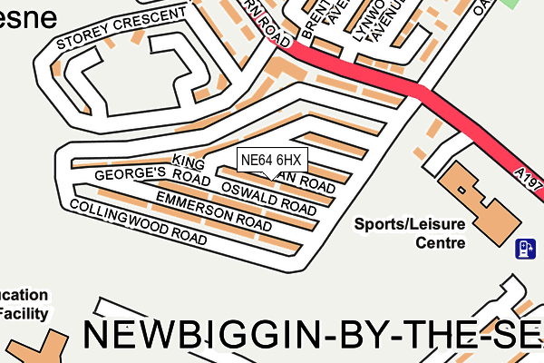 NE64 6HX map - OS OpenMap – Local (Ordnance Survey)