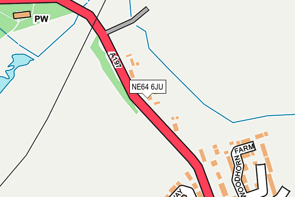 NE64 6JU map - OS OpenMap – Local (Ordnance Survey)