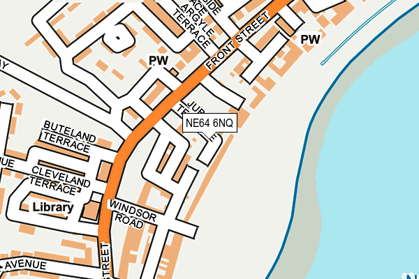 NE64 6NQ map - OS OpenMap – Local (Ordnance Survey)