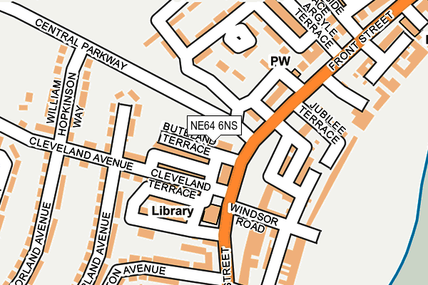 NE64 6NS map - OS OpenMap – Local (Ordnance Survey)