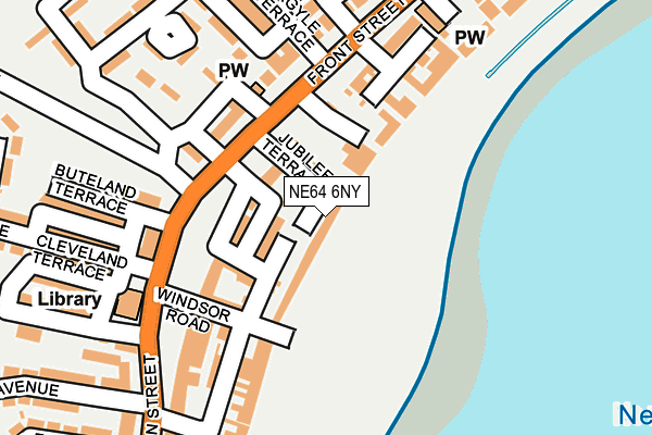 NE64 6NY map - OS OpenMap – Local (Ordnance Survey)