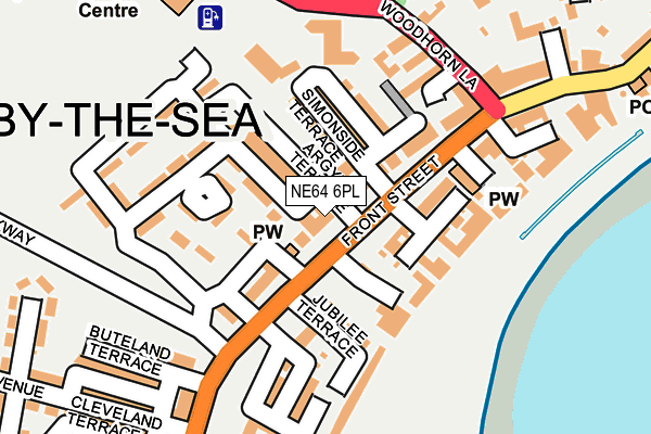 NE64 6PL map - OS OpenMap – Local (Ordnance Survey)