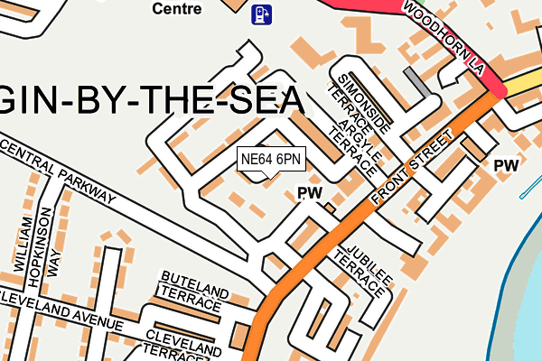 NE64 6PN map - OS OpenMap – Local (Ordnance Survey)