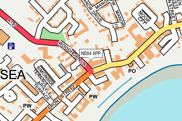 NE64 6PP map - OS OpenMap – Local (Ordnance Survey)