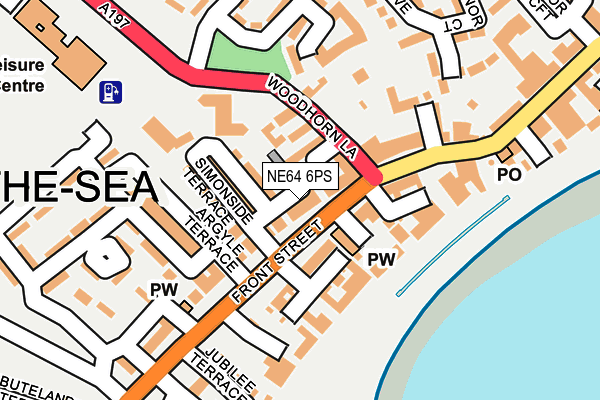 NE64 6PS map - OS OpenMap – Local (Ordnance Survey)