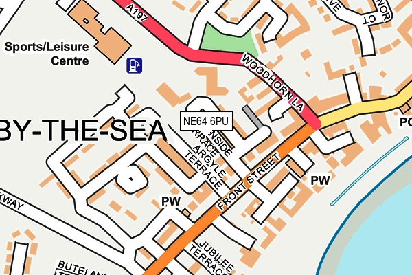 NE64 6PU map - OS OpenMap – Local (Ordnance Survey)