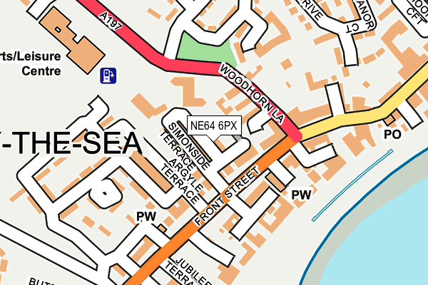 NE64 6PX map - OS OpenMap – Local (Ordnance Survey)