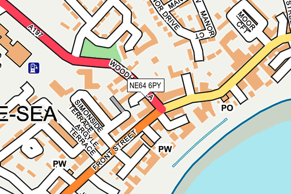 NE64 6PY map - OS OpenMap – Local (Ordnance Survey)
