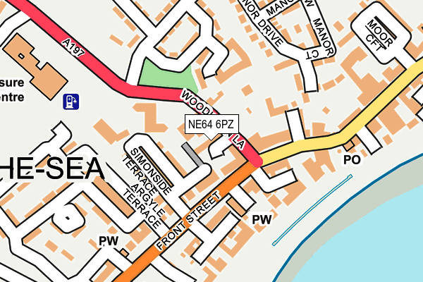 NE64 6PZ map - OS OpenMap – Local (Ordnance Survey)