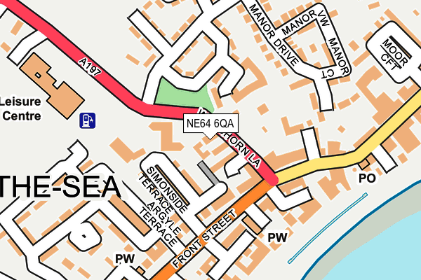 NE64 6QA map - OS OpenMap – Local (Ordnance Survey)