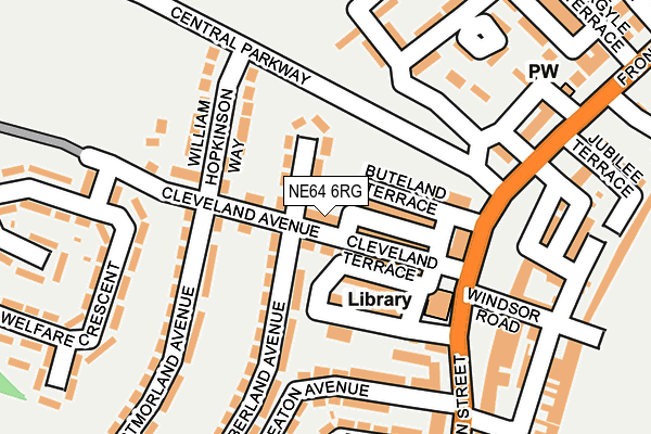 NE64 6RG map - OS OpenMap – Local (Ordnance Survey)