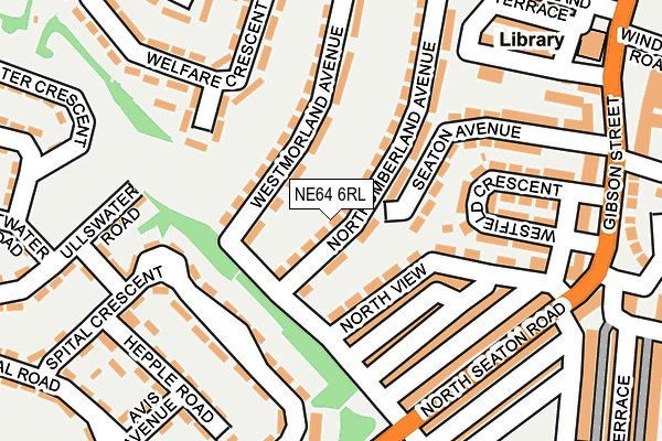 NE64 6RL map - OS OpenMap – Local (Ordnance Survey)