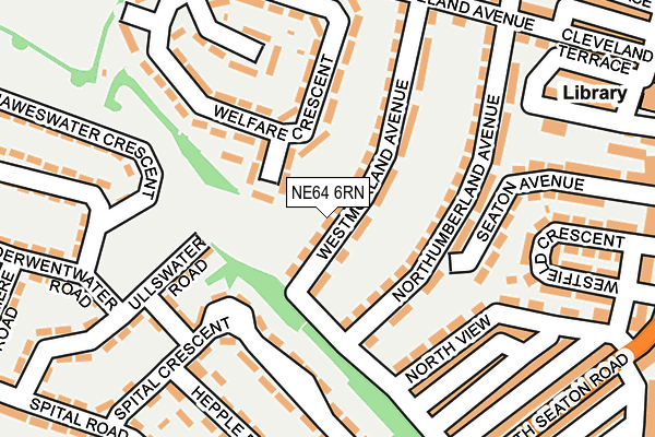 NE64 6RN map - OS OpenMap – Local (Ordnance Survey)