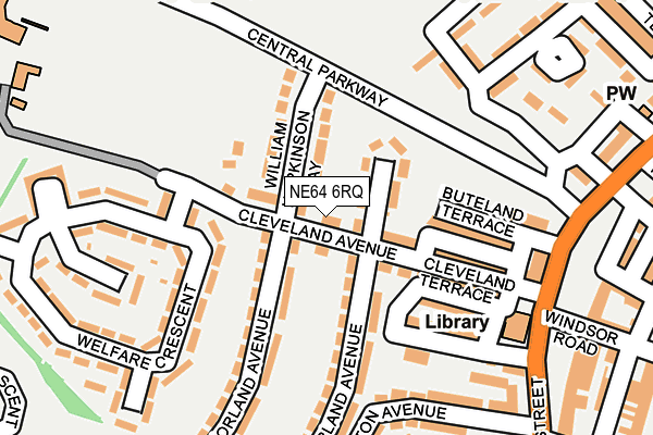 NE64 6RQ map - OS OpenMap – Local (Ordnance Survey)