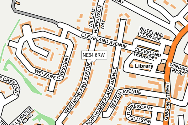 NE64 6RW map - OS OpenMap – Local (Ordnance Survey)
