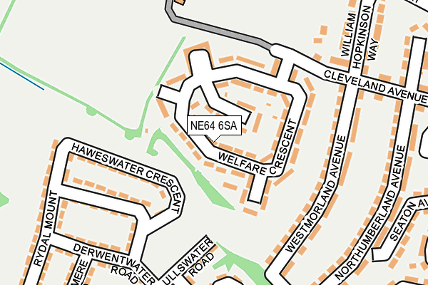 NE64 6SA map - OS OpenMap – Local (Ordnance Survey)