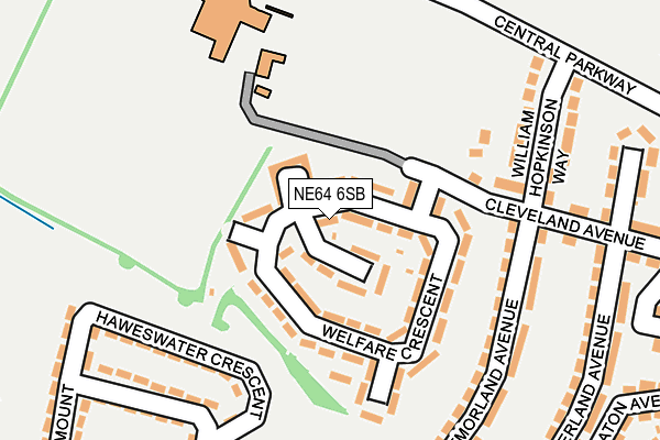 NE64 6SB map - OS OpenMap – Local (Ordnance Survey)