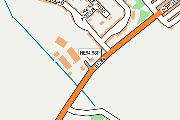 NE64 6SP map - OS OpenMap – Local (Ordnance Survey)