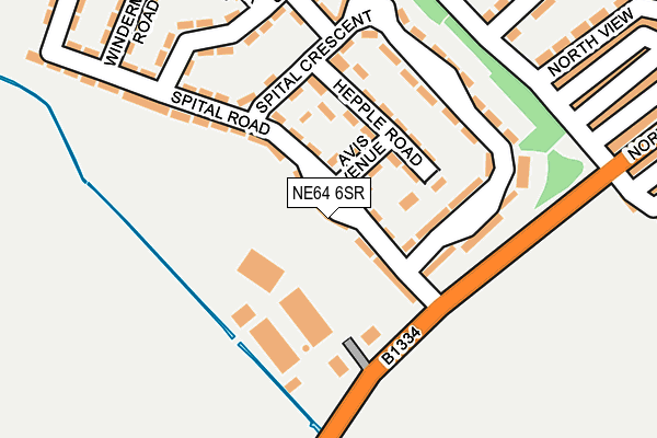 NE64 6SR map - OS OpenMap – Local (Ordnance Survey)