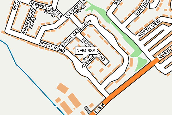 NE64 6SS map - OS OpenMap – Local (Ordnance Survey)