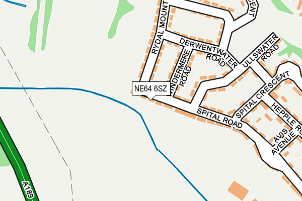 NE64 6SZ map - OS OpenMap – Local (Ordnance Survey)
