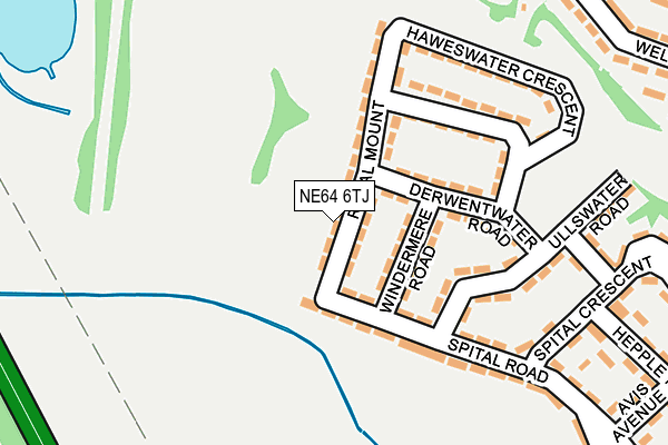 NE64 6TJ map - OS OpenMap – Local (Ordnance Survey)