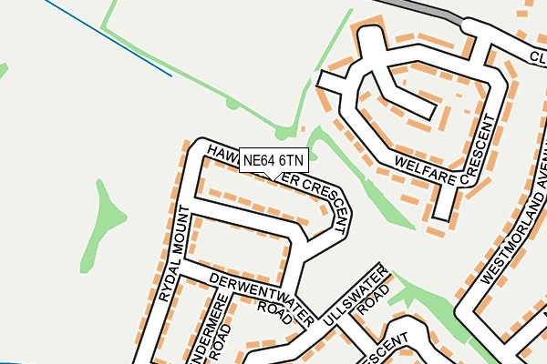 NE64 6TN map - OS OpenMap – Local (Ordnance Survey)