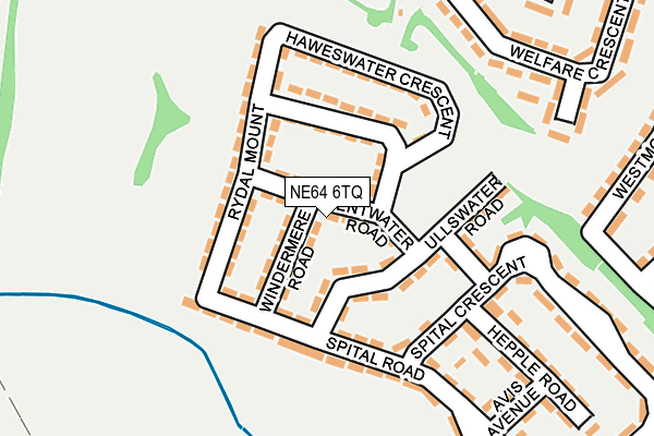 NE64 6TQ map - OS OpenMap – Local (Ordnance Survey)
