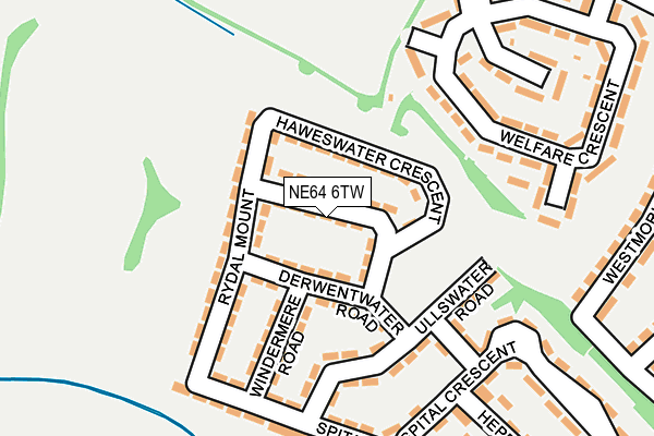 NE64 6TW map - OS OpenMap – Local (Ordnance Survey)