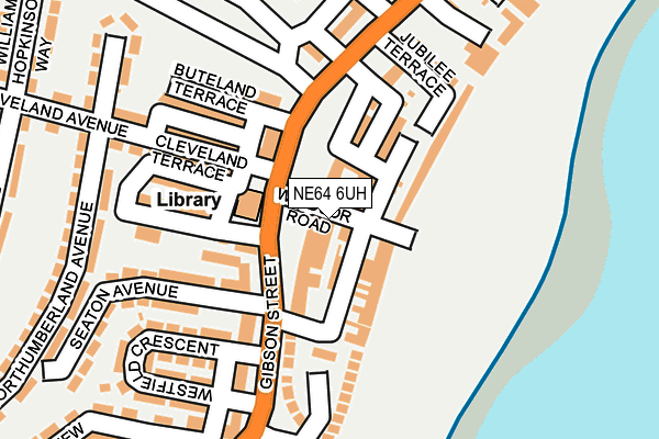 NE64 6UH map - OS OpenMap – Local (Ordnance Survey)