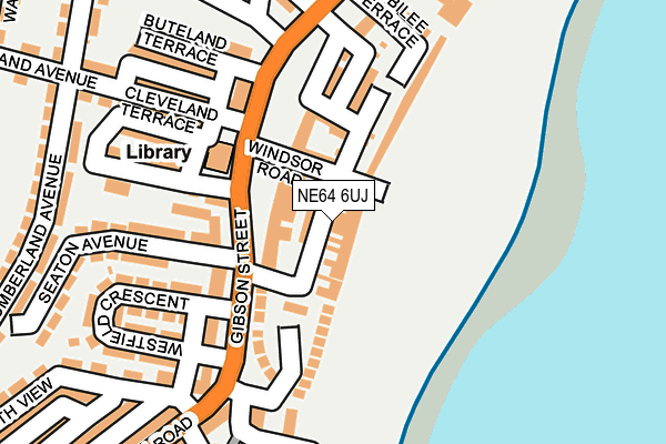 NE64 6UJ map - OS OpenMap – Local (Ordnance Survey)