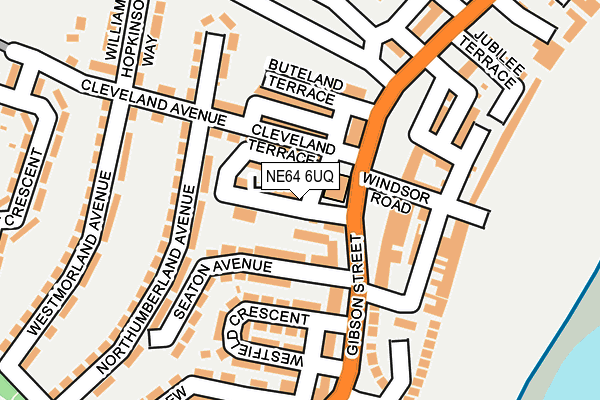 NE64 6UQ map - OS OpenMap – Local (Ordnance Survey)