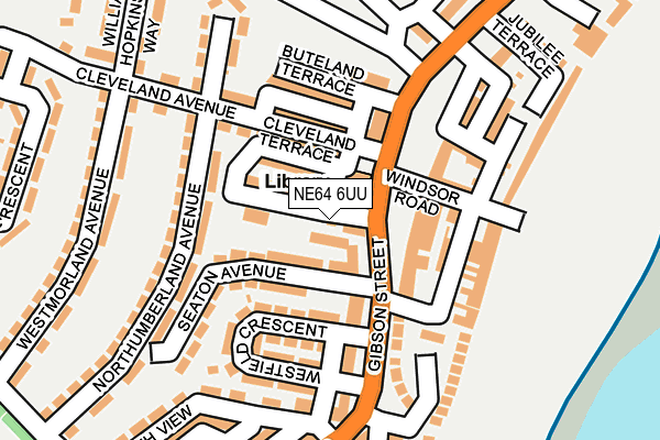 NE64 6UU map - OS OpenMap – Local (Ordnance Survey)