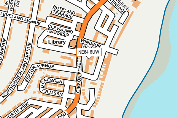 NE64 6UW map - OS OpenMap – Local (Ordnance Survey)